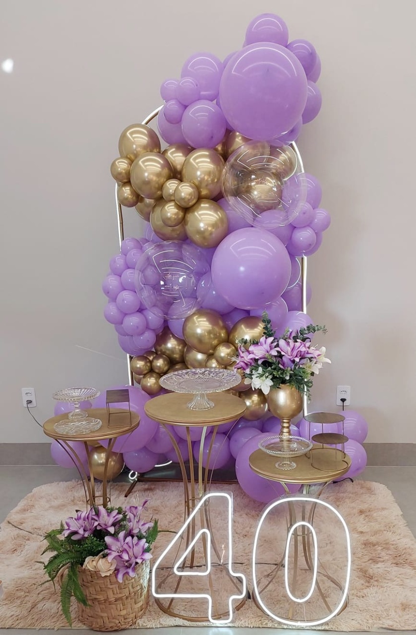 Arco Aberto Violet - THAYSE DECORA 
