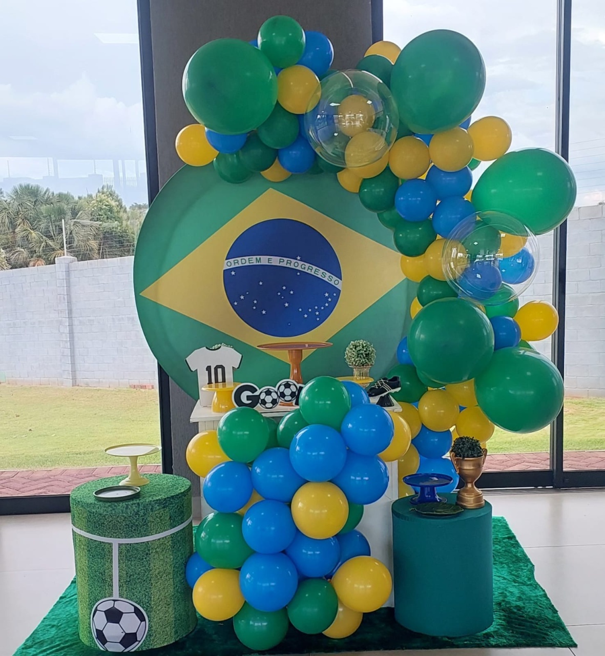 Painel Redondo Seleção Brasileira - THAYSE DECORA 