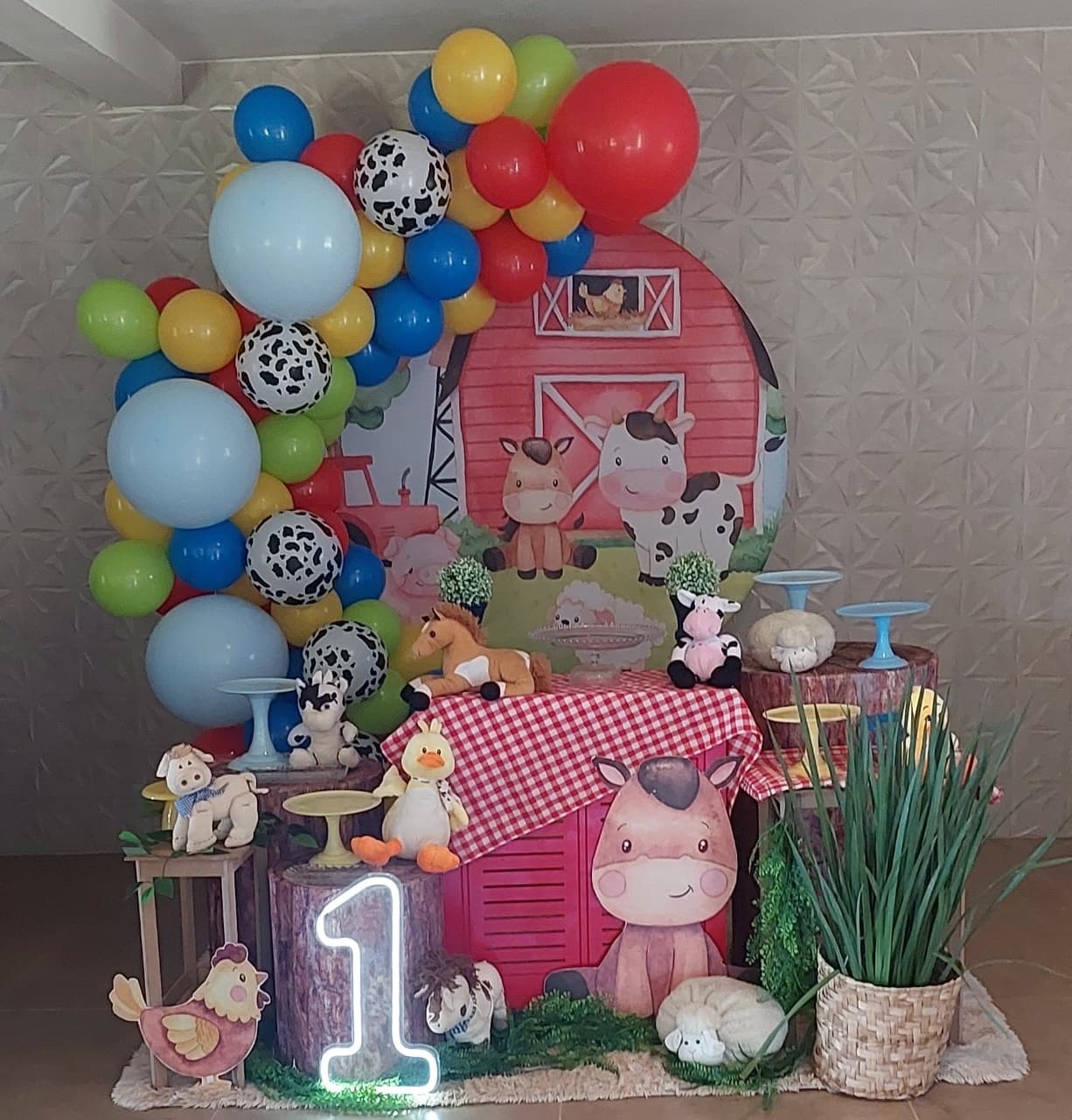 Painel Picolé Fazendinha - THAYSE DECORA 
