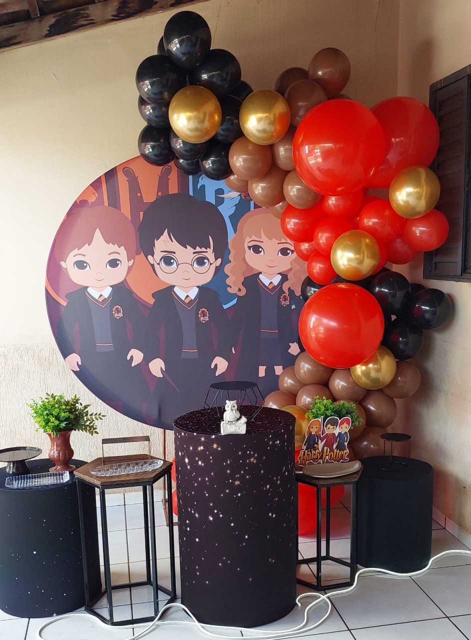 Painel Redondo Harry Potter - THAYSE DECORA 