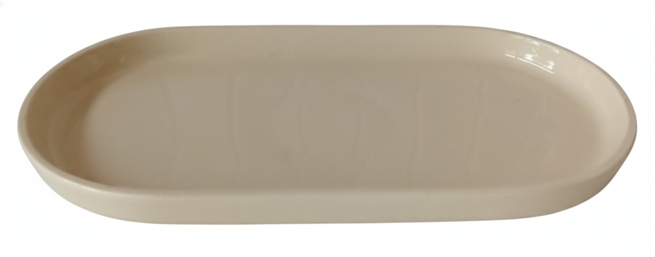 Bandeja Oval Nude - THAYSE DECORA 