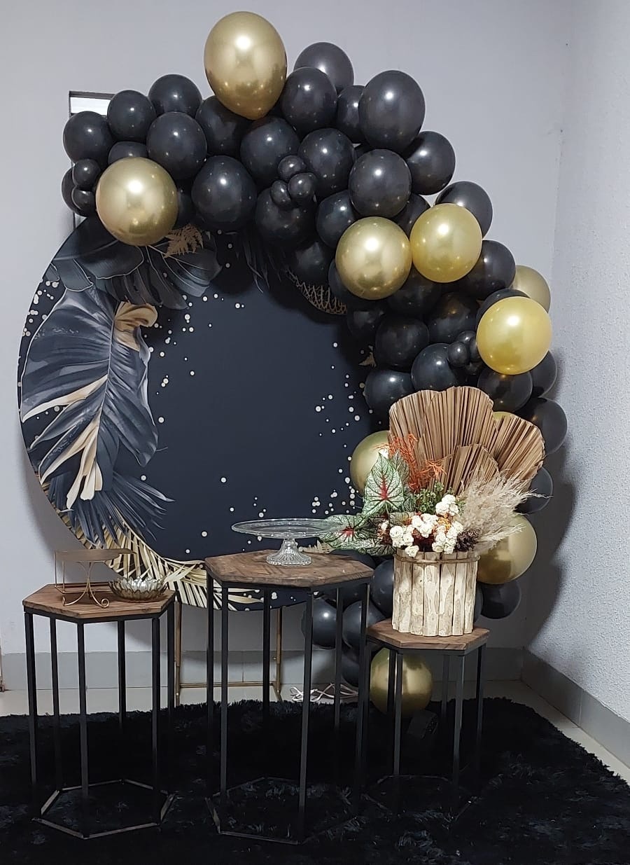 Painel Redondo Com Lateral  - THAYSE DECORA 