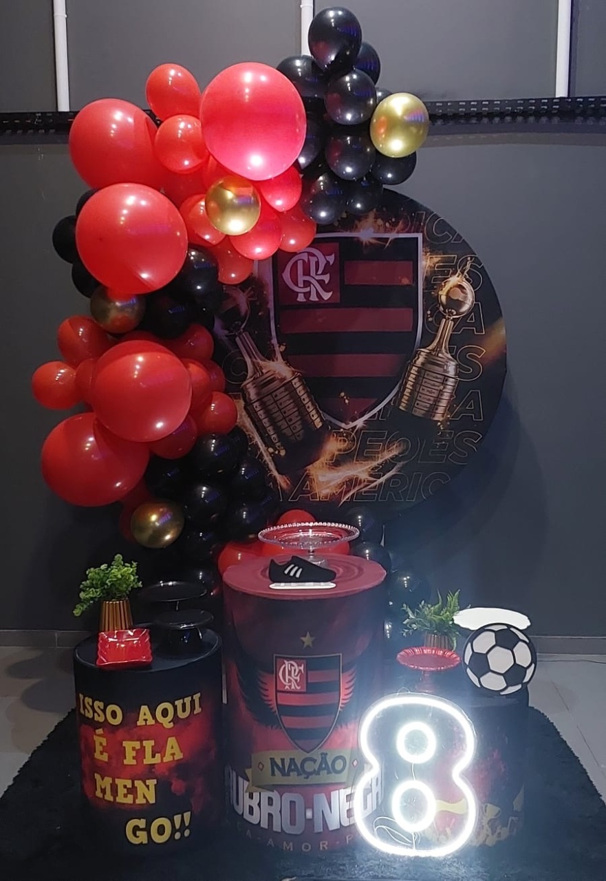Painel Redondo Flamengo - THAYSE DECORA 