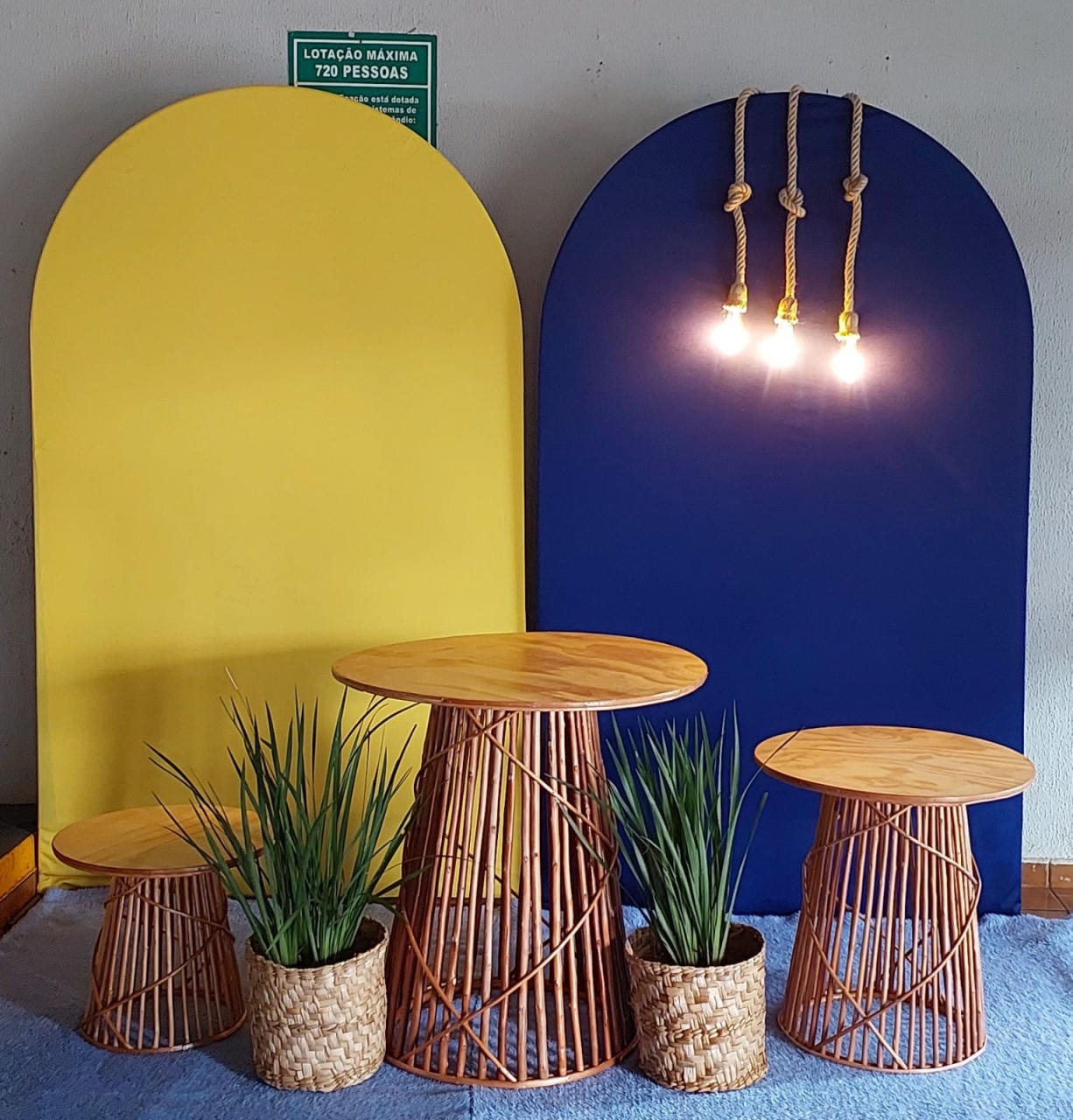 Duo Painéis/Mesas Vime - THAYSE DECORA 