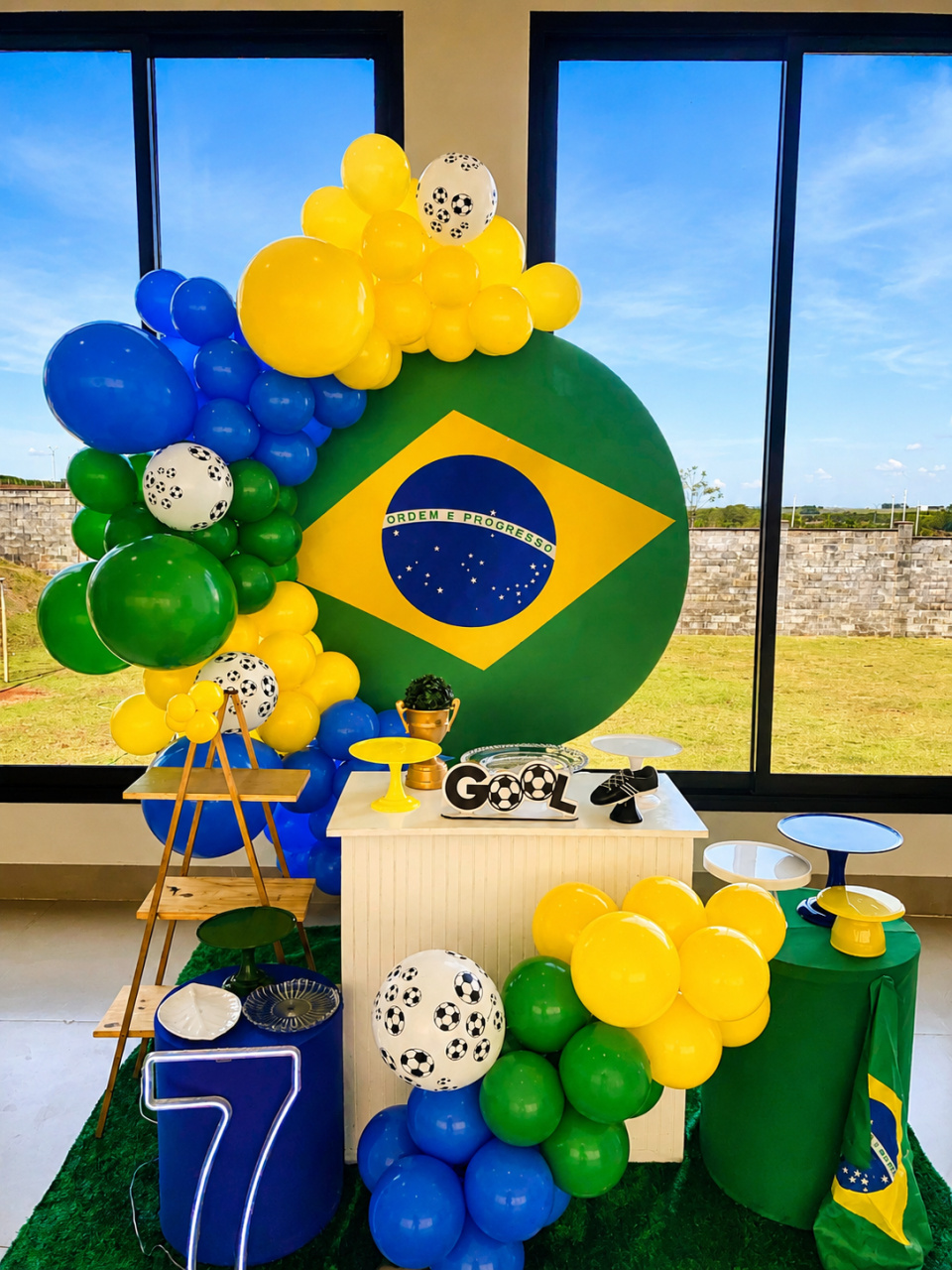 Painel Redondo Brasil - THAYSE DECORA 