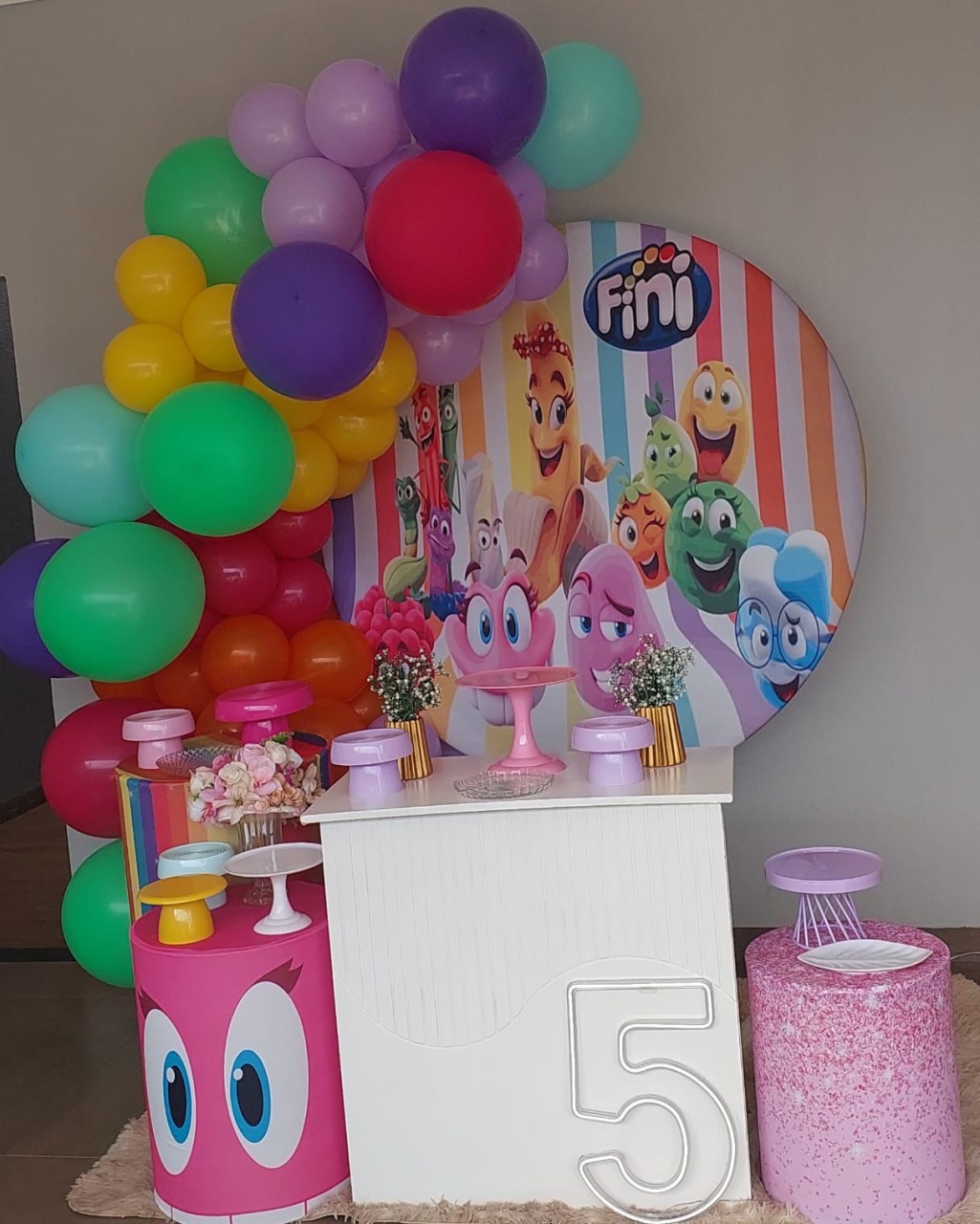 1 Painel Redondo Fini - THAYSE DECORA 