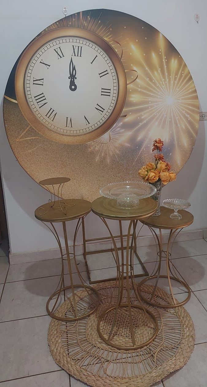 Painel Redondo Relógio - THAYSE DECORA 