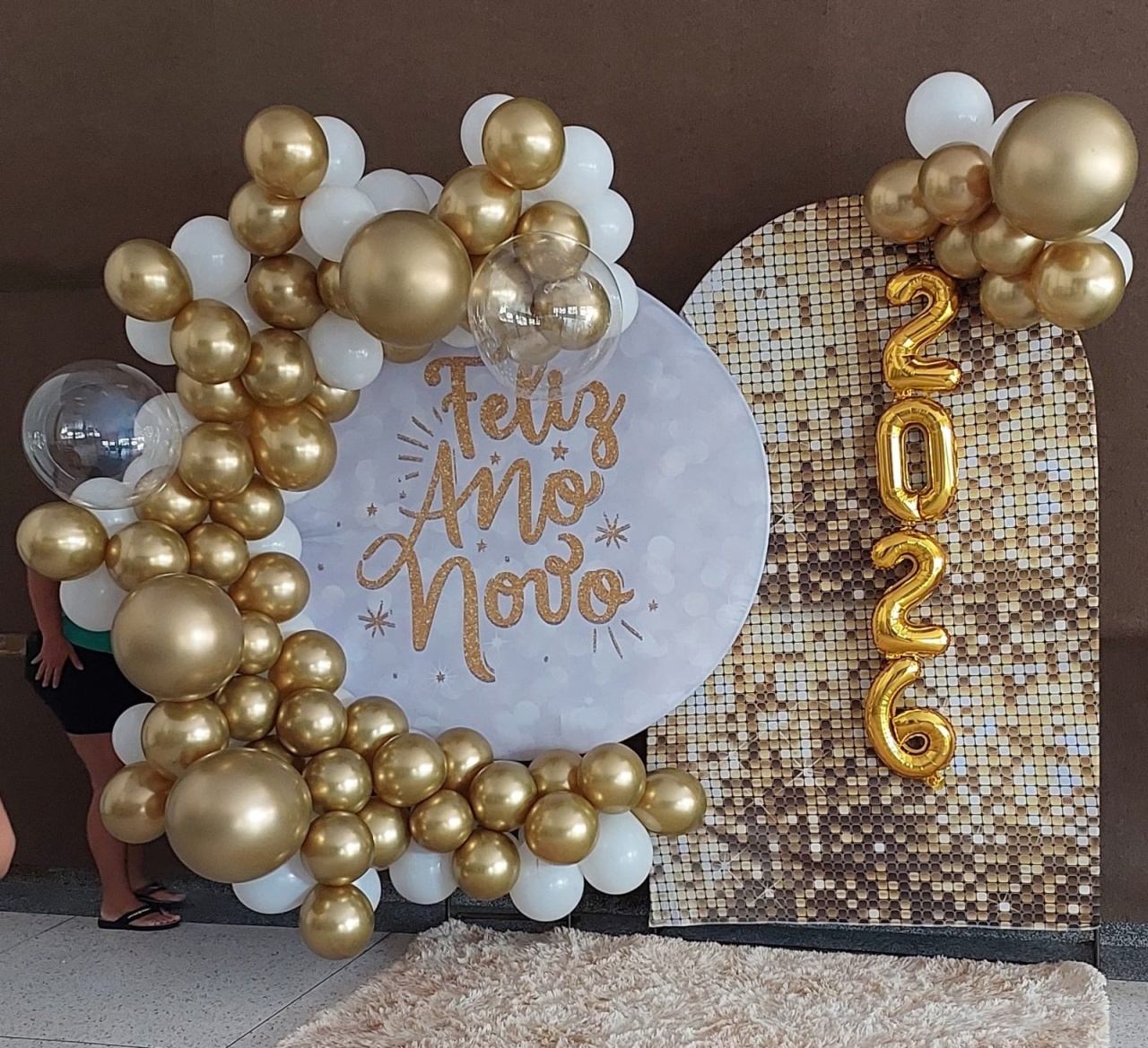 Duo Painéis White/Gold - THAYSE DECORA 