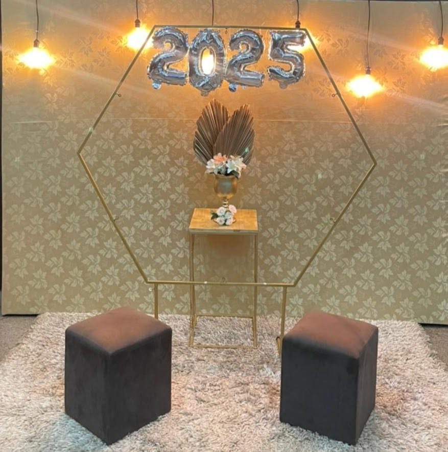 Arco Com Pufs - THAYSE DECORA 