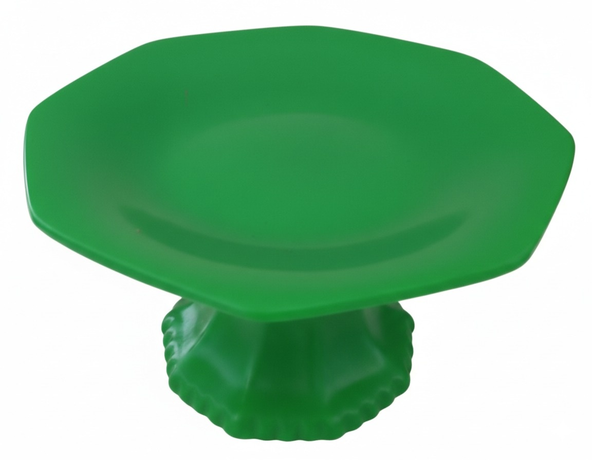 Bandeja Oitavada Verde Neon   - THAYSE DECORA 
