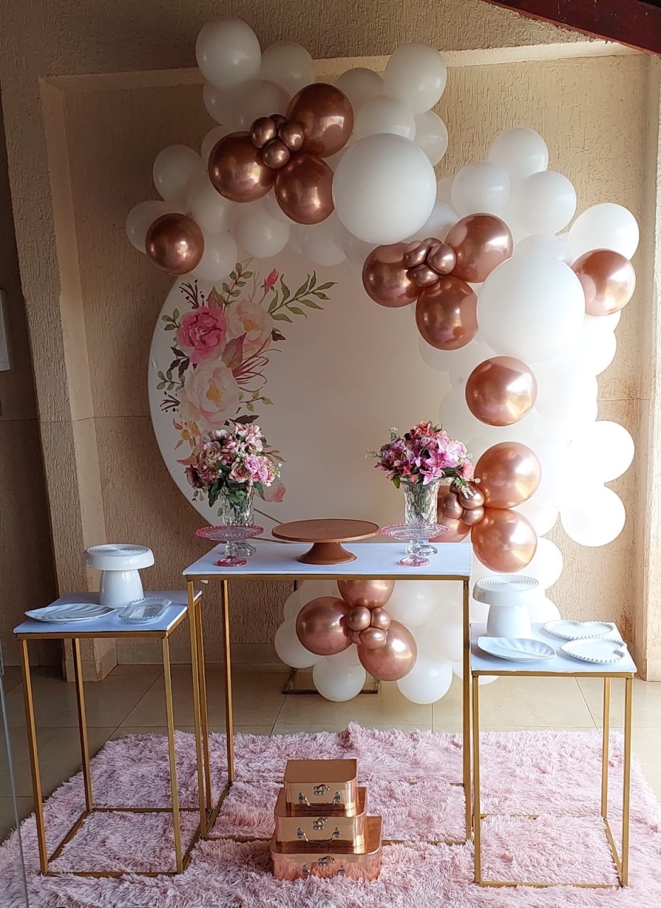 Painel Redondo Florido - THAYSE DECORA 