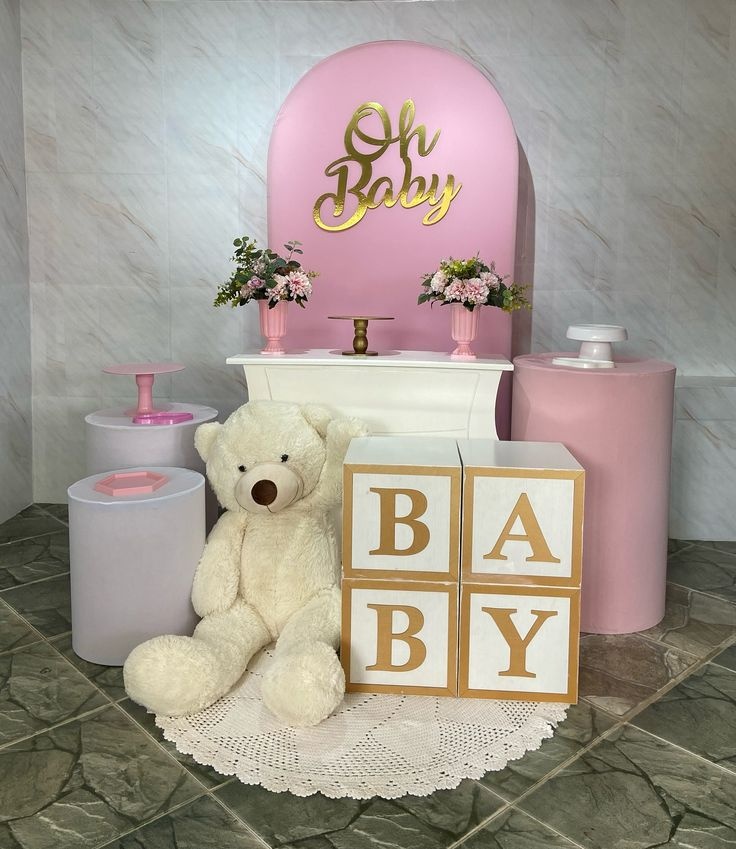 Kit Rosa Com Urso - Tais de Vargas cardoso 
