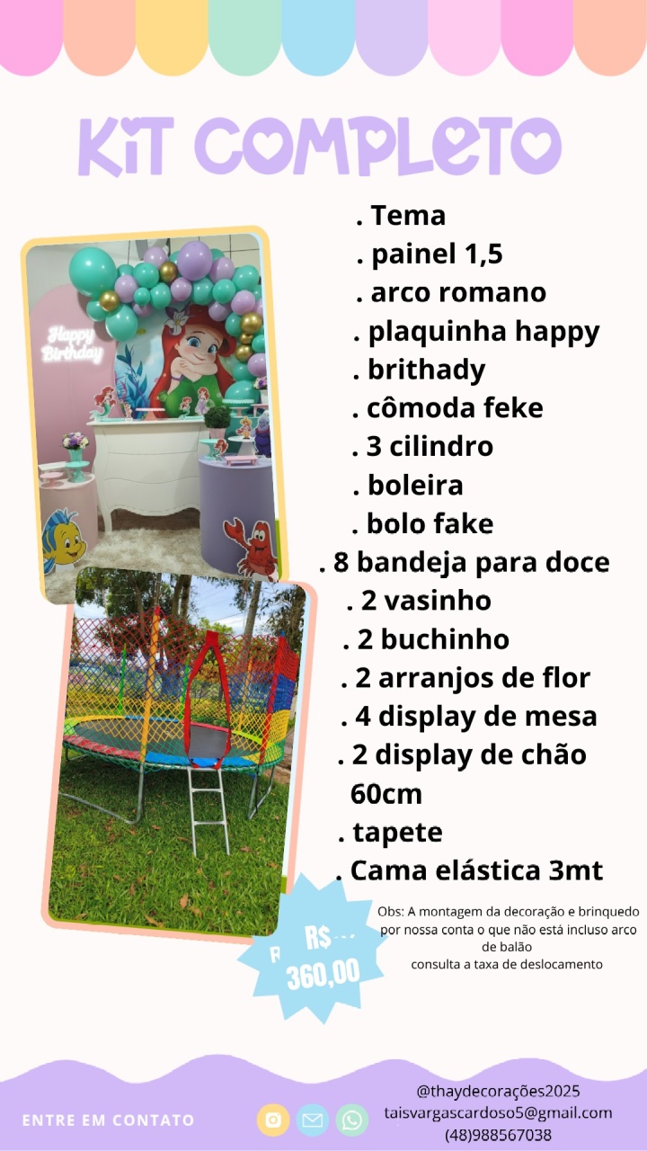 Kit Ouro + Cama Elástica    - Tais de Vargas cardoso 