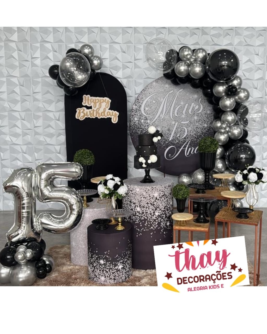15 Anos Preto  - Tais de Vargas cardoso 