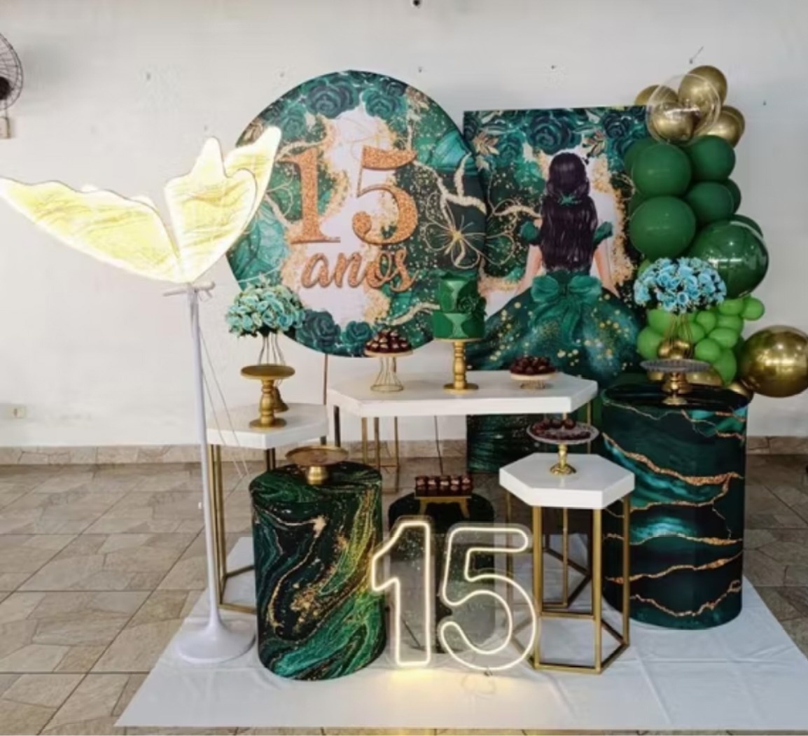 15 Anos Verde Decoração  - Tais de Vargas cardoso 