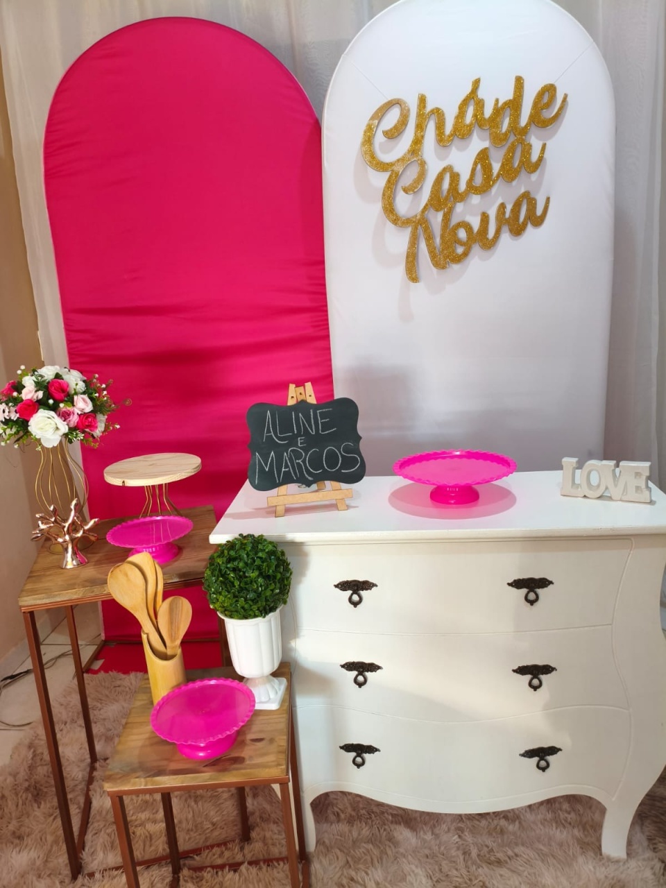 Chá de Casa Nova Rosa  - Tais de Vargas cardoso 