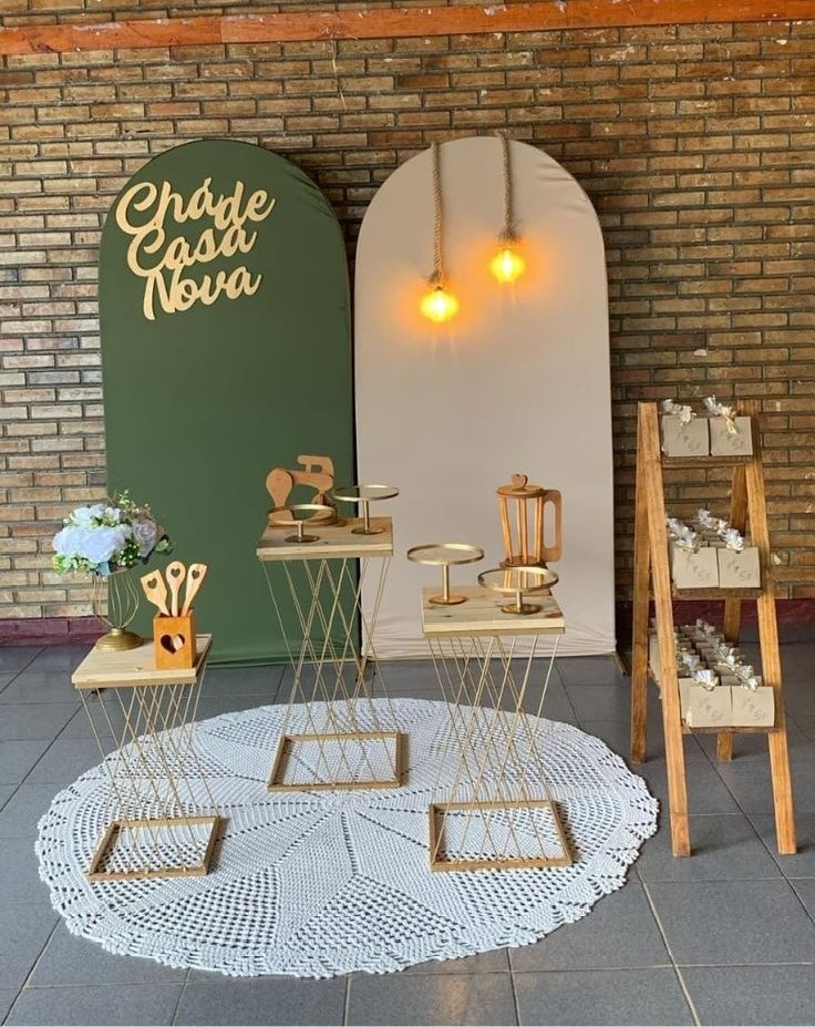Chá de Casa Nova  Bege Com Verde Militar  - Tais de Vargas cardoso 