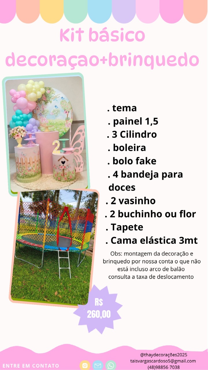 Kit Bronze + Cama Elástica   - Tais de Vargas cardoso 