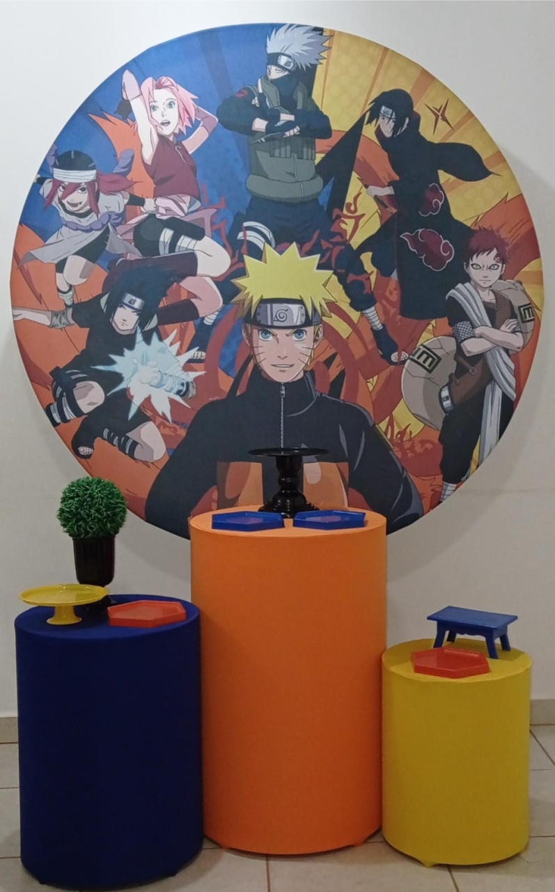 Kit Prata Naruto - PEGUE E MONTE - ALEGRIA CORES