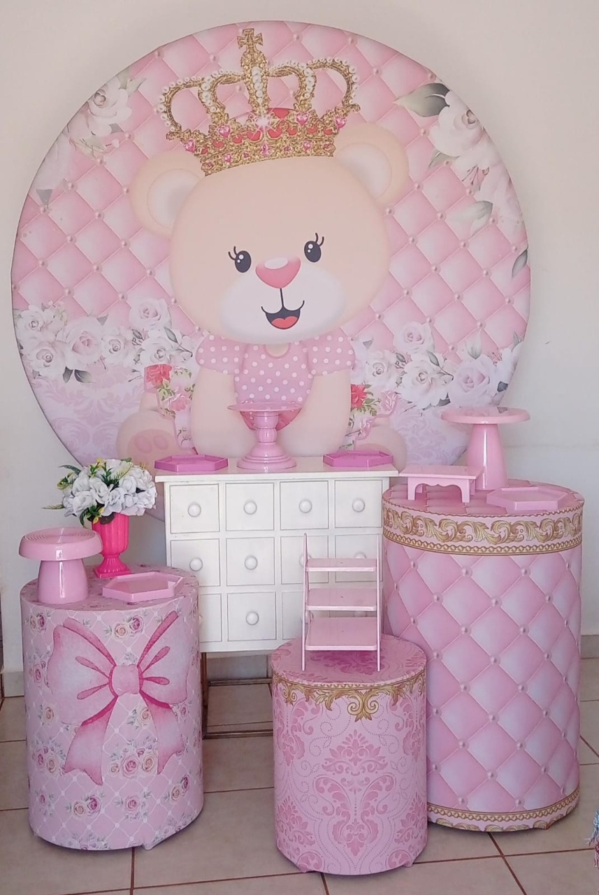 Kit Ouro Ursa Princesa - PEGUE E MONTE - ALEGRIA CORES