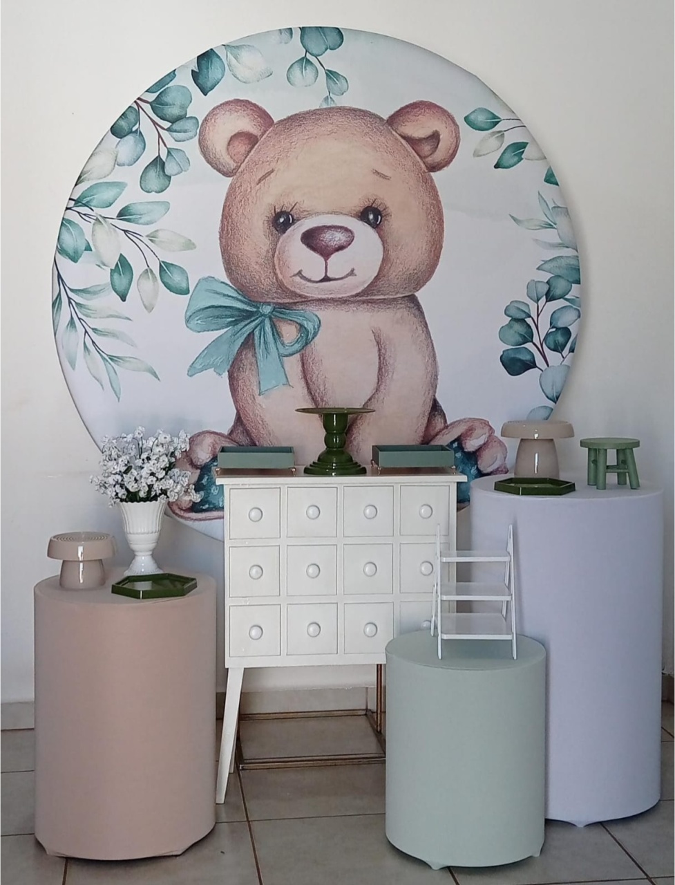Kit Ouro Urso Marrom-Verde - PEGUE E MONTE - ALEGRIA CORES