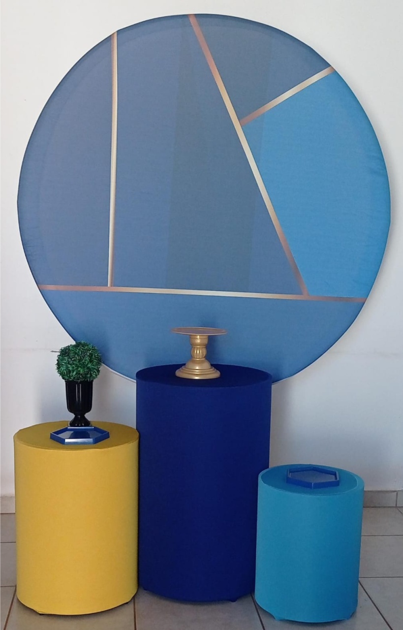 Kit Basico Azul Dourado - PEGUE E MONTE - ALEGRIA CORES