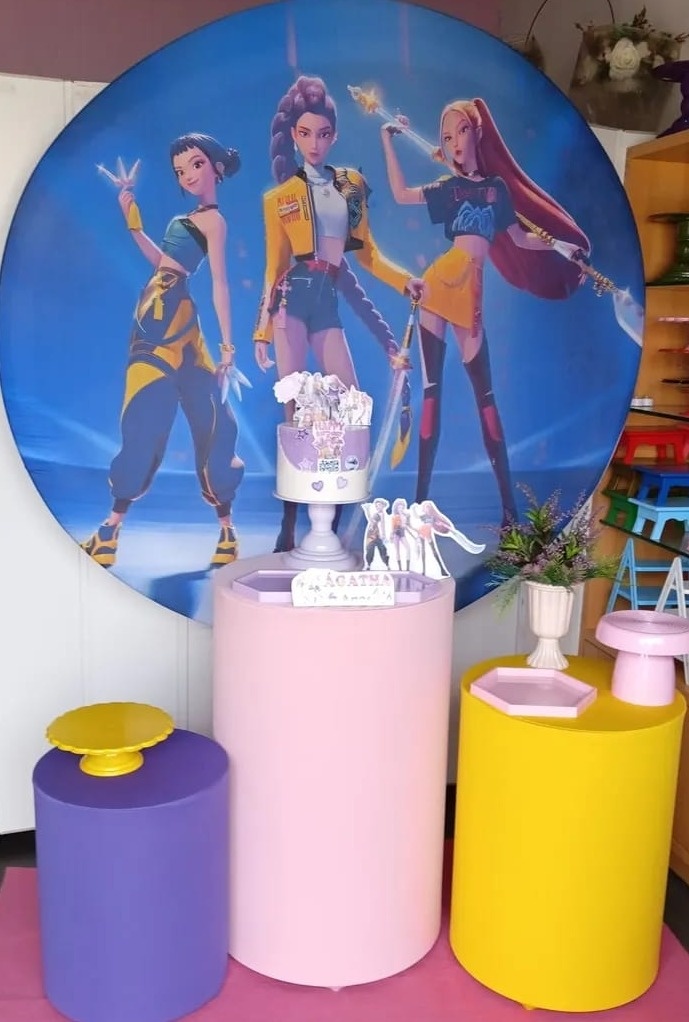 Kit Prata-  Guerreiras Do K-Pop - PEGUE E MONTE - ALEGRIA CORES