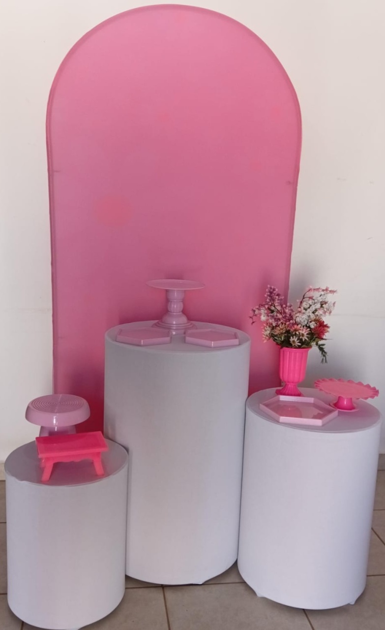 Kit Prata - Romano Rosa Claro Liso - PEGUE E MONTE - ALEGRIA CORES