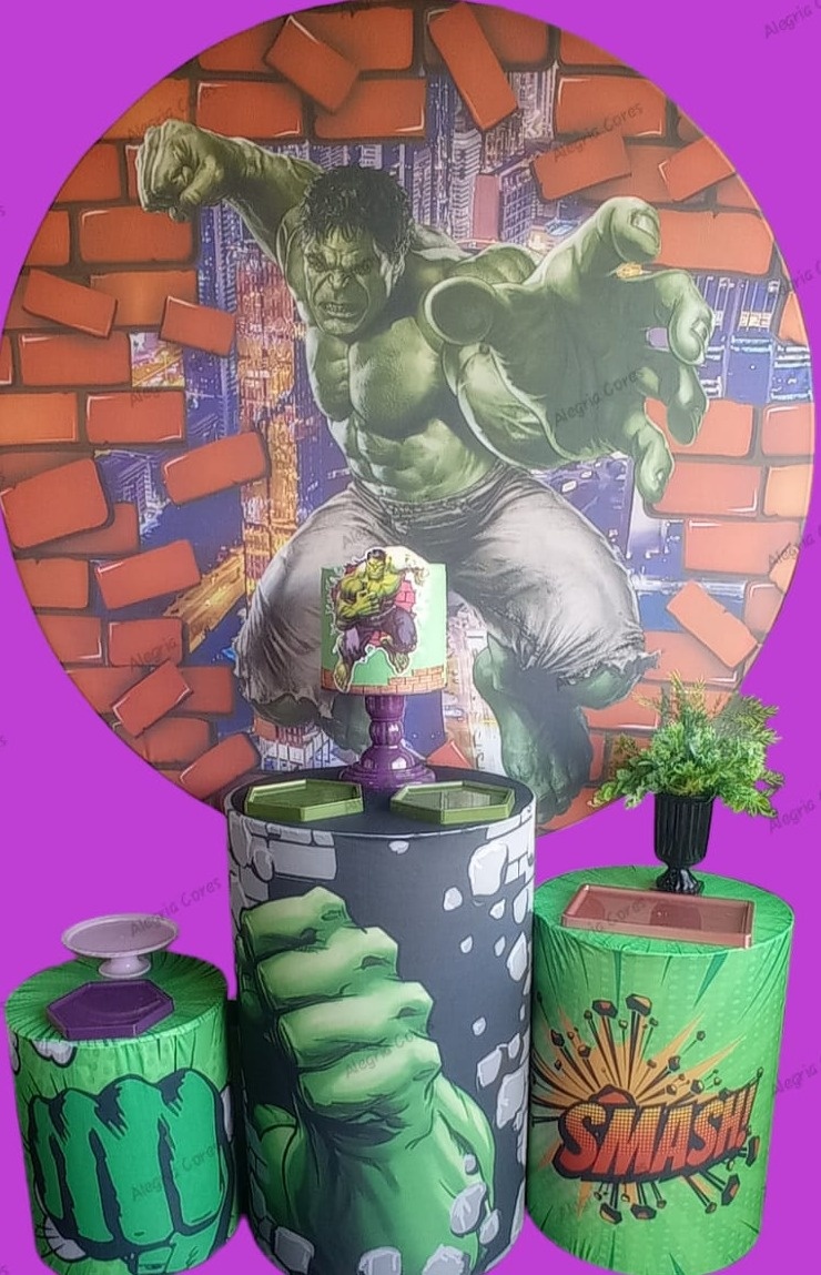 Kit Prata - Hulk - PEGUE E MONTE - ALEGRIA CORES