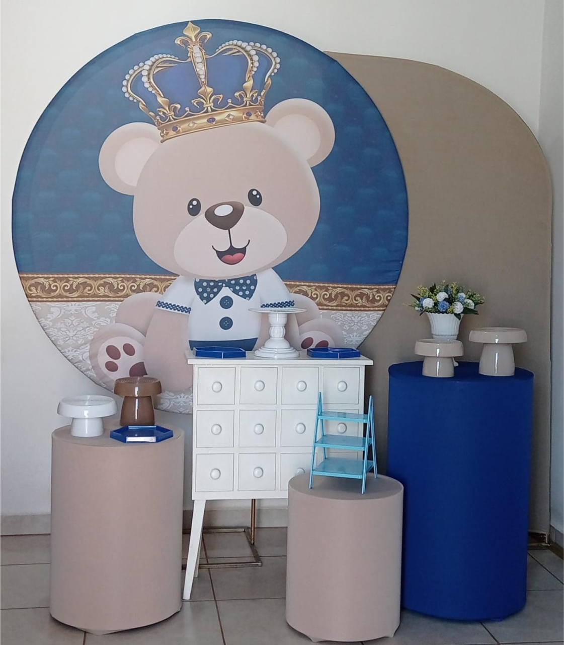 Kit Diamante Urso Príncipe - PEGUE E MONTE - ALEGRIA CORES