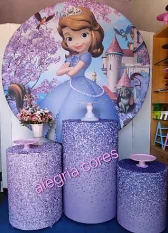 Kit Basico - Princesa Sofia - PEGUE E MONTE - ALEGRIA CORES