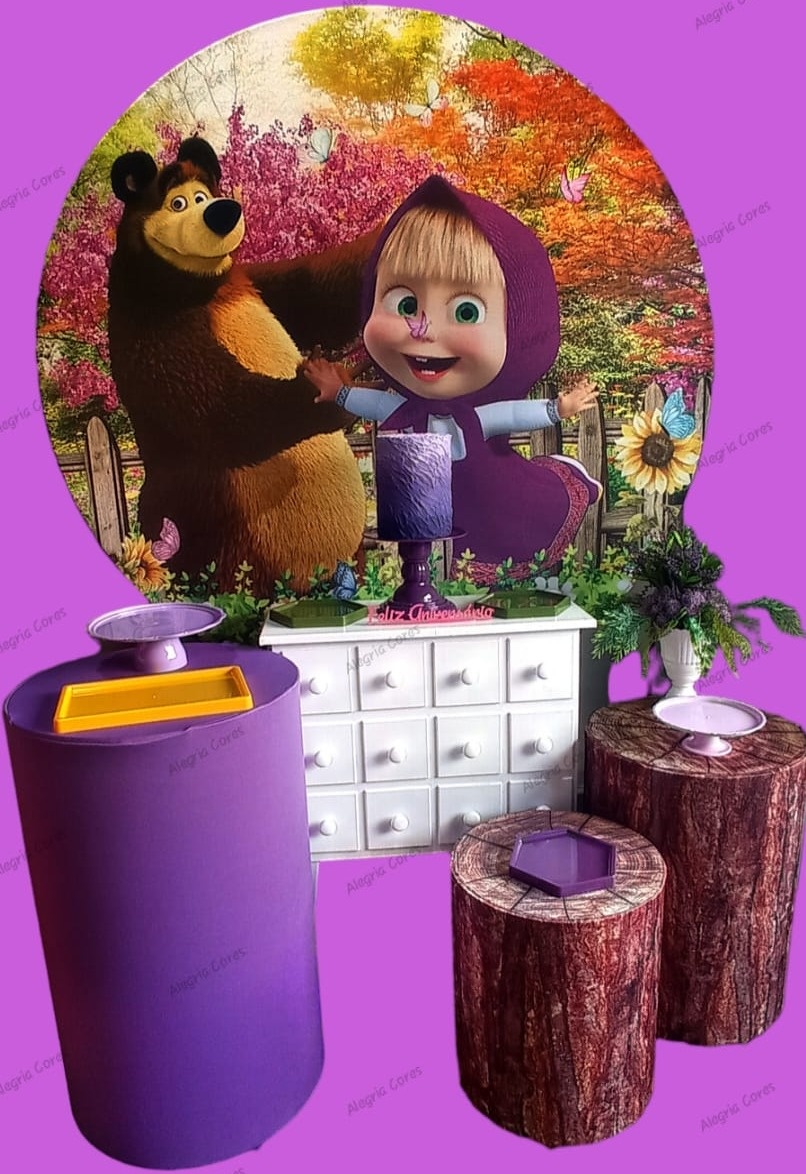 Kit Ouro - Marsha E Urso - PEGUE E MONTE - ALEGRIA CORES