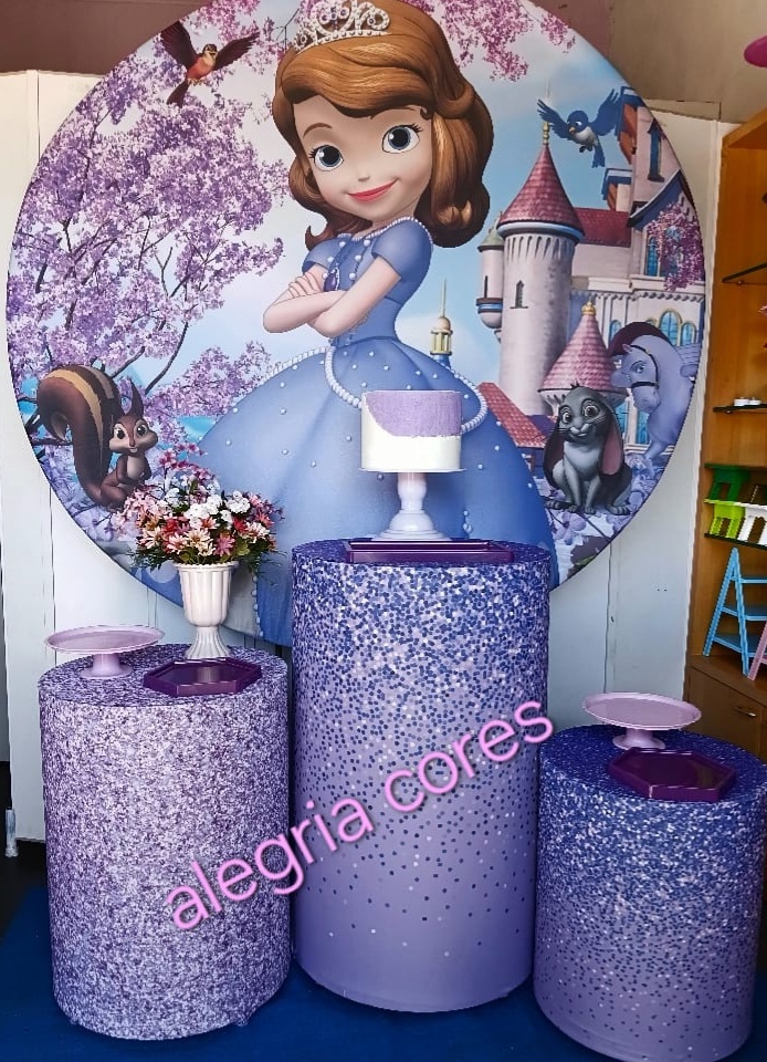 Kit Prata - Princesa Sofia - PEGUE E MONTE - ALEGRIA CORES