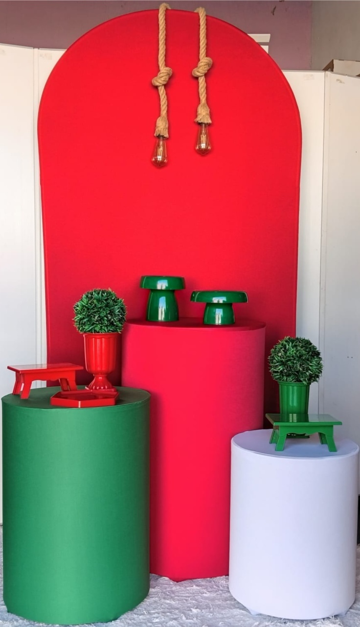 Kit Romano Vermelho - PEGUE E MONTE - ALEGRIA CORES