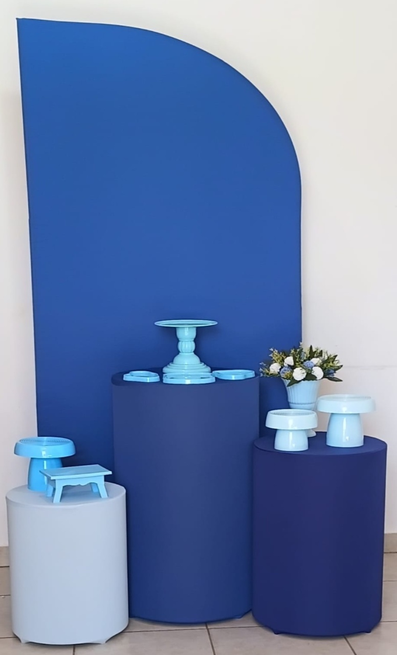 Kit Prata Meia Lua Azul - PEGUE E MONTE - ALEGRIA CORES