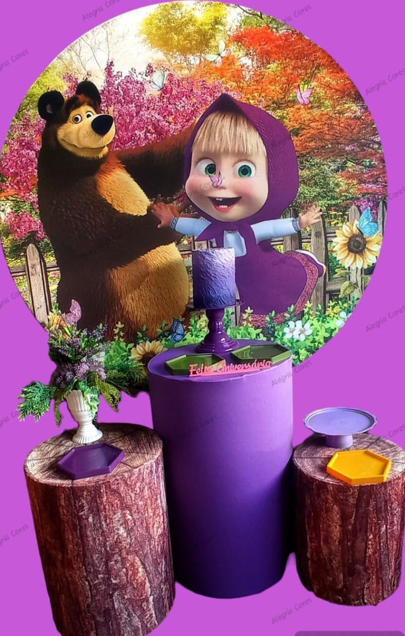 Kit Prata - Marsha E Urso 2 - PEGUE E MONTE - ALEGRIA CORES