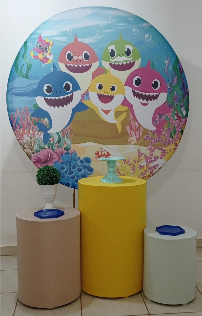 Kit Basico Baby Shark - PEGUE E MONTE - ALEGRIA CORES