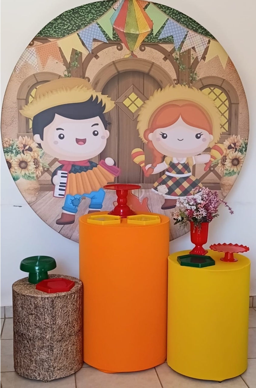 Kit Prata Festa Junina - PEGUE E MONTE - ALEGRIA CORES