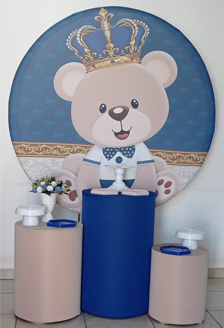 Kit Prata Urso Príncipe - PEGUE E MONTE - ALEGRIA CORES