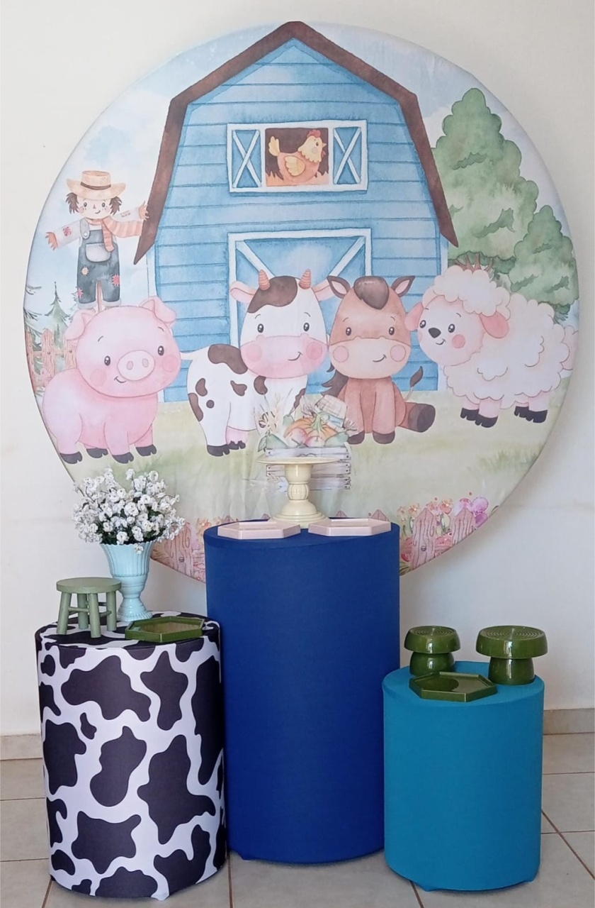 Kit Prata Fazendinha Azul - PEGUE E MONTE - ALEGRIA CORES