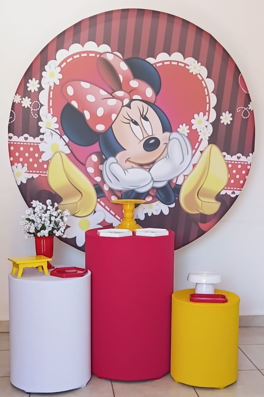 Kit Prata Minnie Vermelha - PEGUE E MONTE - ALEGRIA CORES