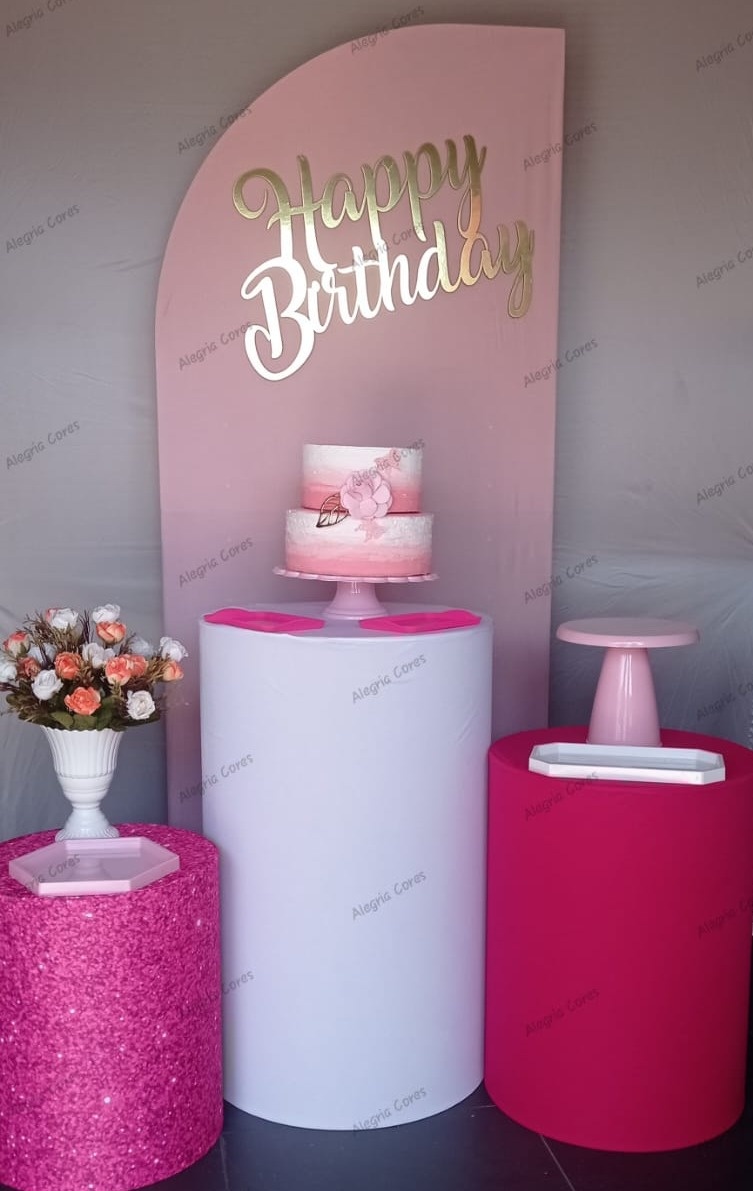 Kit Prata - Meia-Lua Rosa - PEGUE E MONTE - ALEGRIA CORES