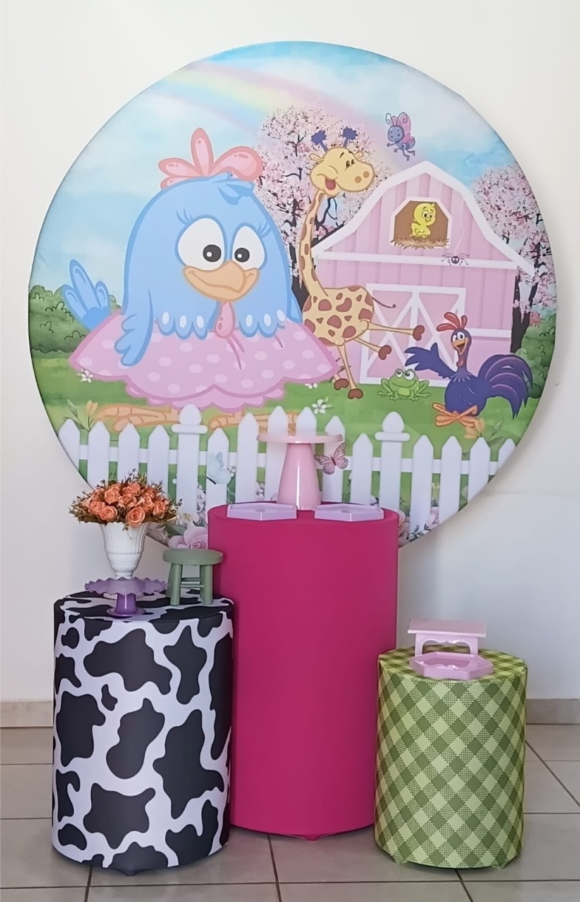 Kit Prata Galinha Pintadinha Fazendinha - PEGUE E MONTE - ALEGRIA CORES