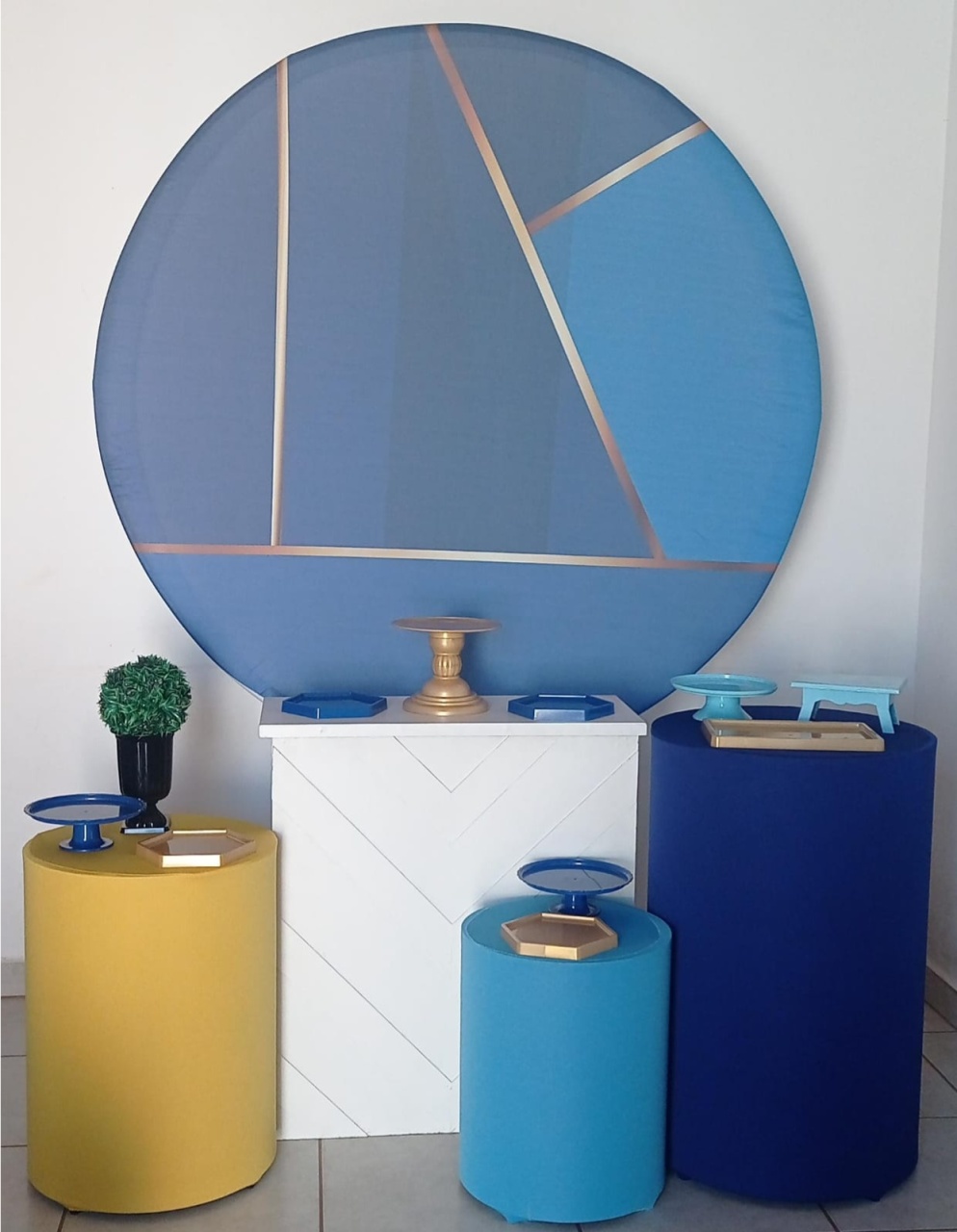 Kit Ouro Azul Dourado - PEGUE E MONTE - ALEGRIA CORES
