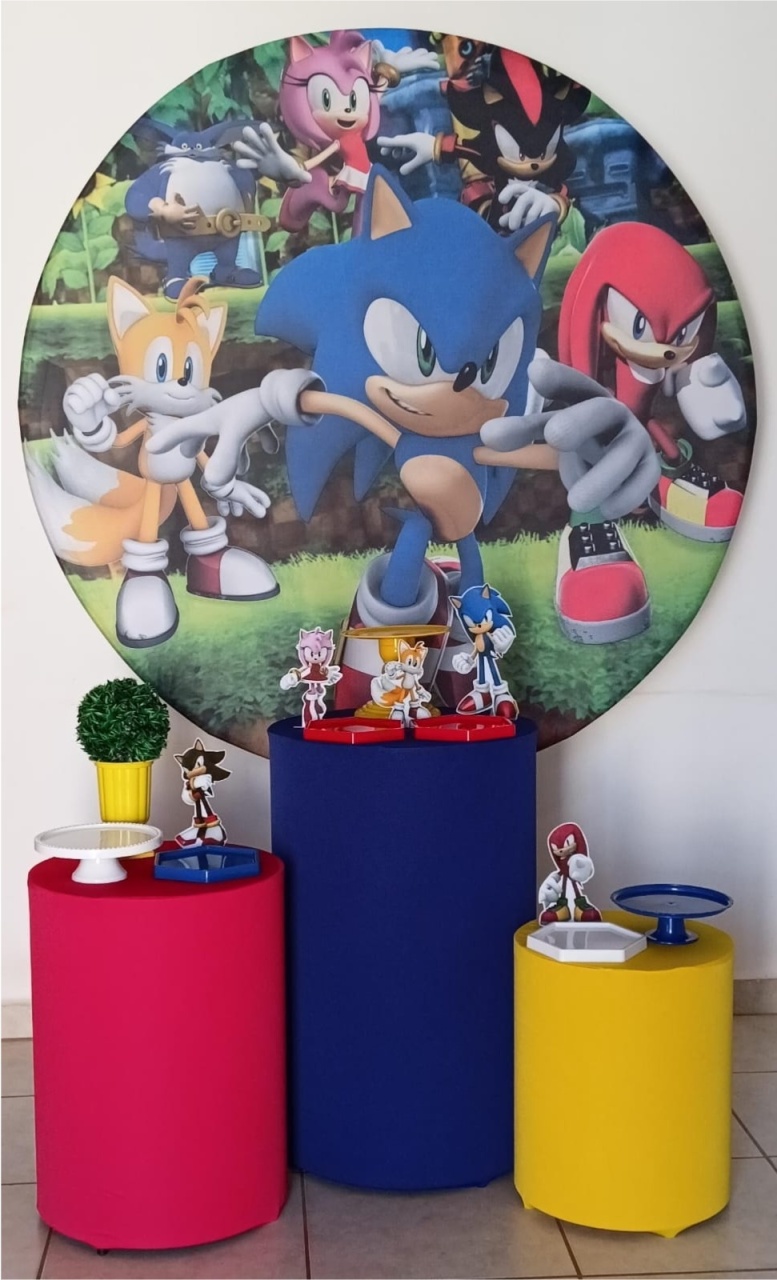 Kit Prata Turma Do Sonic - PEGUE E MONTE - ALEGRIA CORES