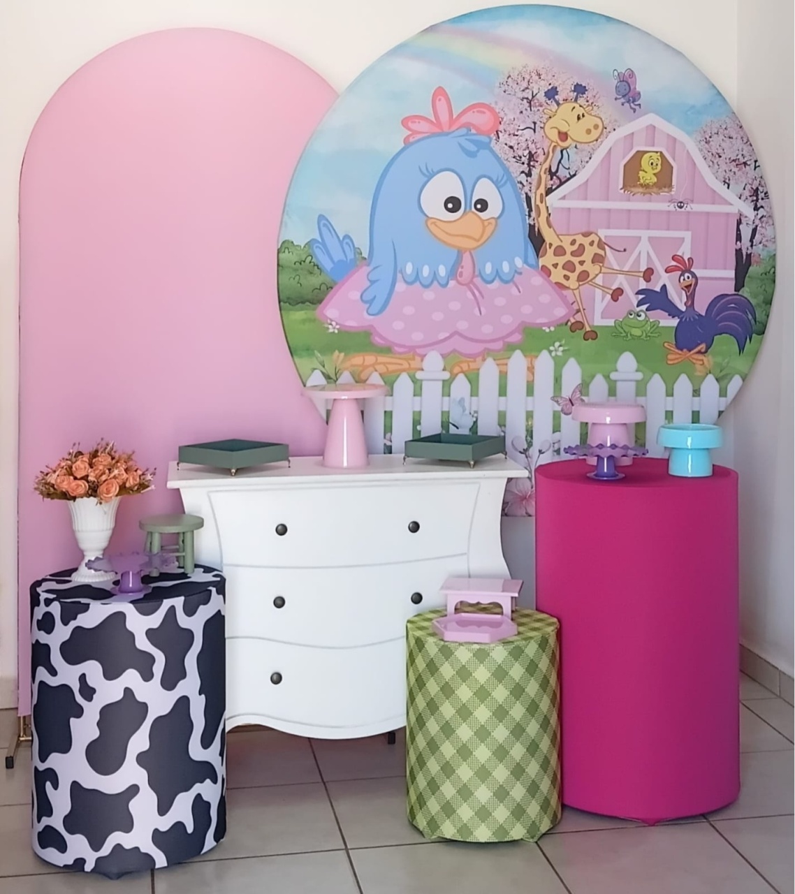 Kit Diamante Galinha Pintadinha Fazendinha - PEGUE E MONTE - ALEGRIA CORES