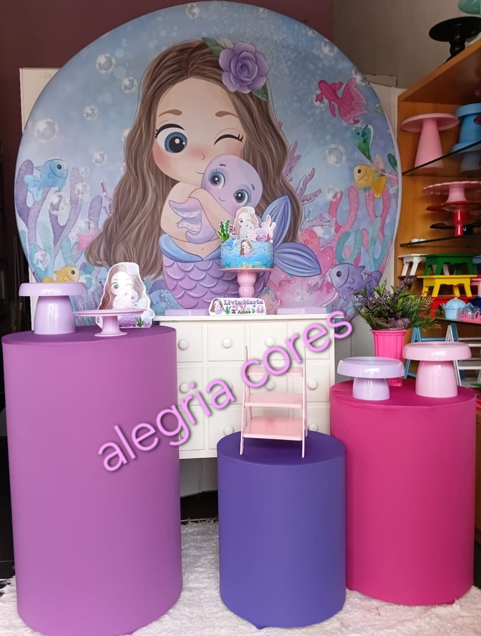 Kit Ouro - Sereia Baby - PEGUE E MONTE - ALEGRIA CORES