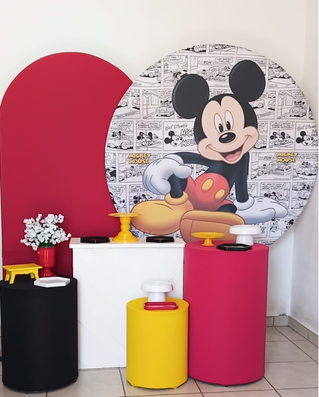 Kit Diamante Mickey (Romano Vermelho) - PEGUE E MONTE - ALEGRIA CORES
