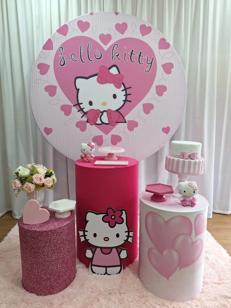 Hello Kity - Prata - Decorações Ale Ramos