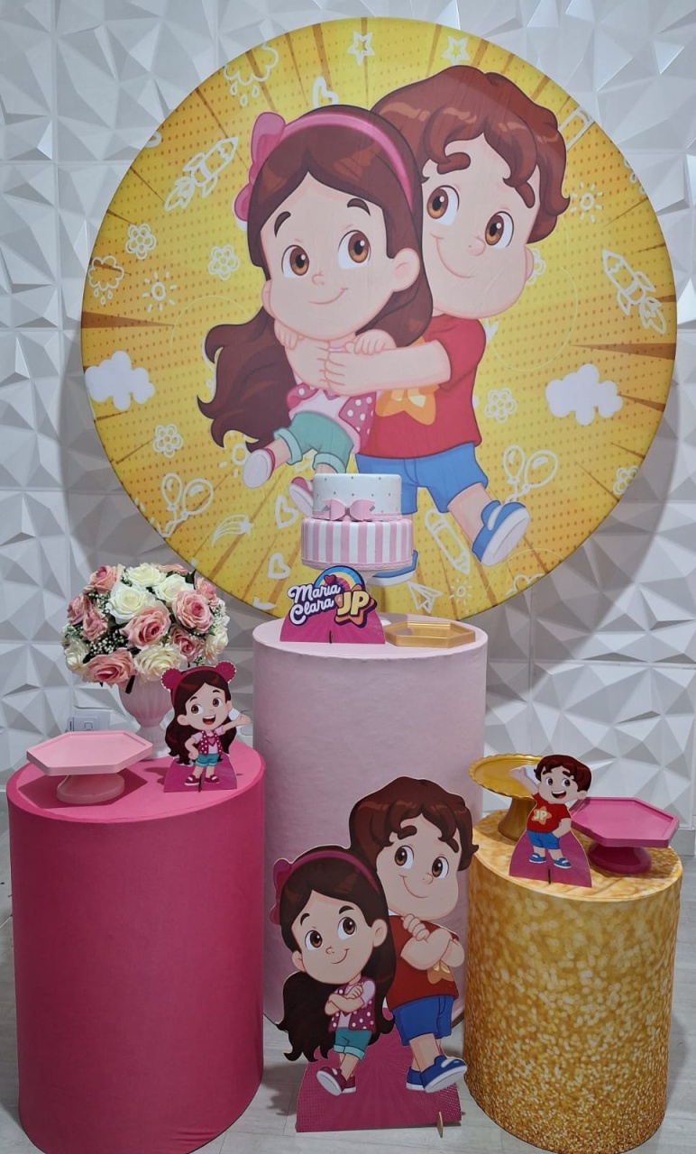 Maria Clara E Jp - Prata - Decorações Ale Ramos